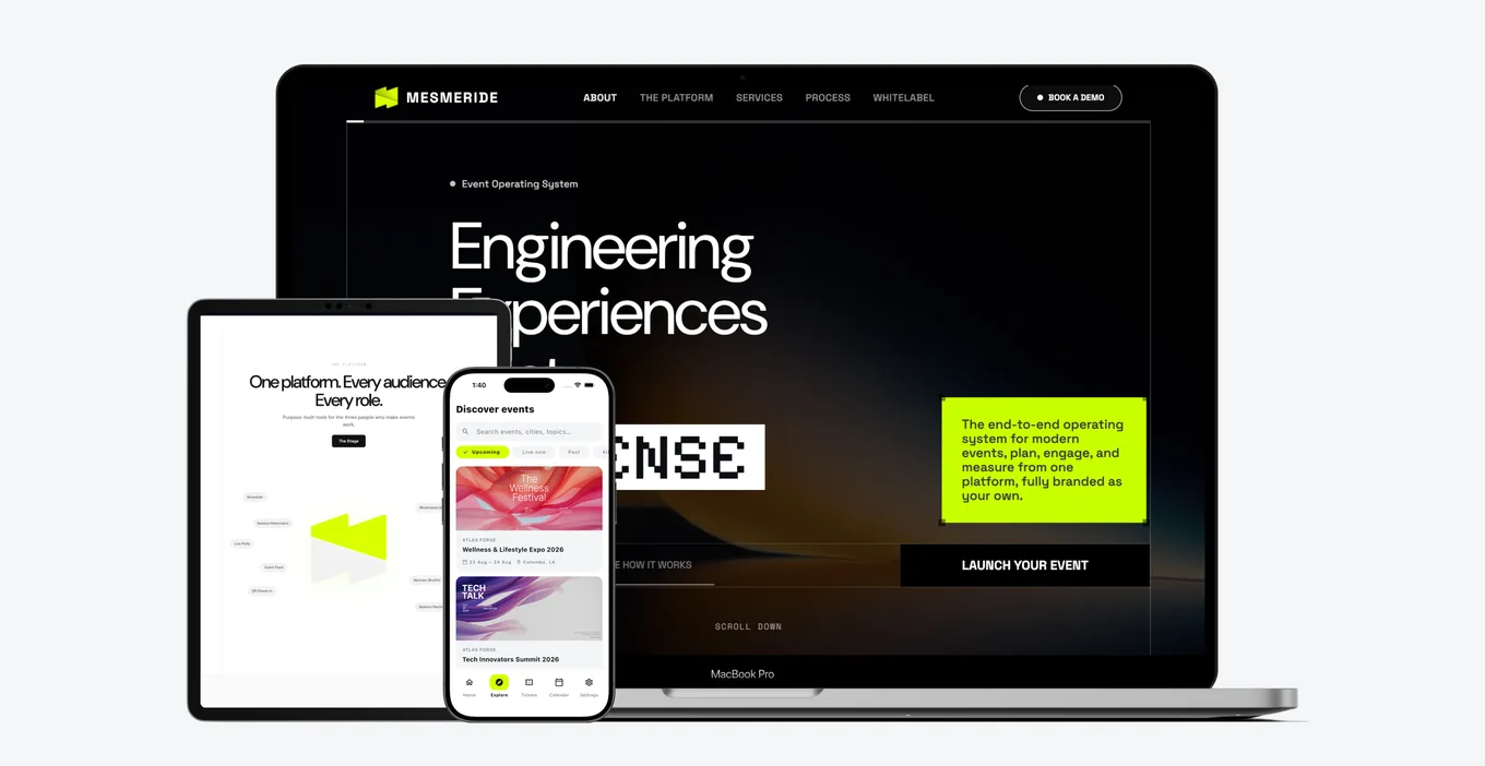 Mesmeride: The event operating system bringing registration, ticketing, attendee engagement, and event operations into one connected platform